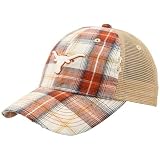 Top of the World Texas Longhorns Plaid Academic Adjustable Hat