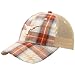 Top of the World Texas Longhorns Plaid Academic Adjustable Hat