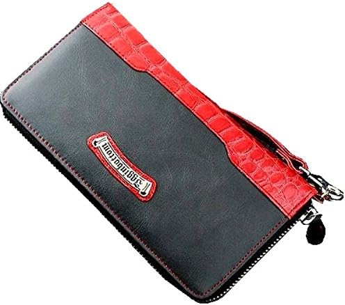 Igginbottom Cool Stylish Biker's Long Wallet Pop in Japan Ig-220 Clothing & Accessories (Red)