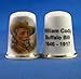 Porcelain China Collectable Thimble - William Cody , Buffalo Bill - Free Gift Box