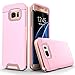 Galaxy S7 Edge Case -- Artech 21 [Dalls Lazer Series] Slim Dual Layers [ Shockproof ] [Drop Proof ] Textured Pattern Anti-Slip Protective Cover Case For Samsung Galaxy S7 Edge -- [Pink/Rose Gold]