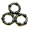 Beaded Silicone Male Cock Ring 3 Pack
