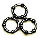 Beaded Silicone Male Cock Ring 3 Pack