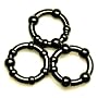 Beaded Silicone Male Cock Ring 3 Pack