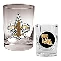 New Orleans Saints Glass and Shot Glass Set - Clear