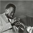 (12x12) Miles Davis (Playing Trumpet, Sweating) Music Poster Print