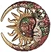 George S. Chen Imports Mosaic Crescent Moon & Sun Wall Plaque Decoration (Large, 63070)