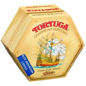 Tortuga Caribbean Blue Mountain Coffee Rum Cake, 16-Ounce Box by Tortuga