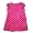 DKNY - Toddler Girls Cap Sleeve Dress, Raspberry, White (Size 2T)
