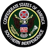 Confederate States of America CSA Embroidered Patch Civil War Rebel Iron-On Emblem