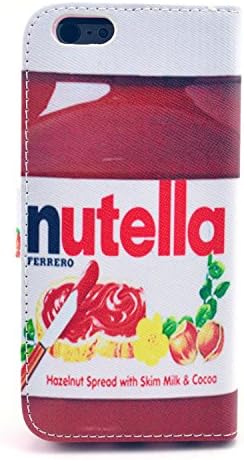 Voguesia The Latest Fashion MultifuncTional And Detachable 2/1 High-Grade Leather Wallet Magnet Design Pattern Flip Polyurethane Leather Purse Bag Elegant Box Cover For Iphone 6 6G 4.7 inch Credit Card Slots (Nutella) Key High-End Business Gifts And Simple Detachable
