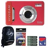 Vivitar Vivicam V5024 5.1MP Pink Digital Camera Plus 8GB Accessory Kit