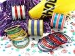 Beachcombers! Spirit Collection, Show Your Team Spirit Colors. Ethnic Glass Indian Bangles Bracelets Sets To Show Your Support