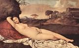 Giorgione (Slumbering Venus) Art Poster Print - 13 X 19