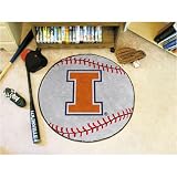 29 Round Illinois Fighting Illini Baseball Mat