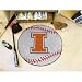 Illinois Fighting Illini NCAA Baseball Round Floor Mat (29)