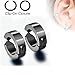 U2U® Pair of 316L Surgical Stainless Steel Non-Piercing Clip On Round Earrings (Colors Optional)