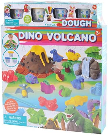Dino Volcano Clay Dough