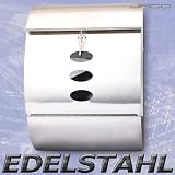 BRK-04 EDELSTAHL BRIEFKASTEN POSTKASTEN WANDBRIEFKASTEN MAILBOX ZEITUNGSFACH NEU