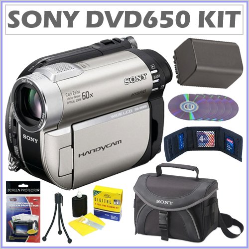 Sony DCR-DVD650 DVD Handycam® Camcorder + Camcorder Accessory Kit Sony DCR-DVD650 DVD Handycam® Camcorder + Camcorder Accessory Kit