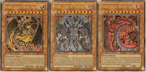 Yu-Gi-Oh! Upper Deck Lord's Card Set - Hamon , Raviel , Uria Lord / God Card Set