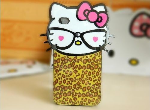 Hello Kitty Teddy Big Face w bow "Enigma" flexible TPU soft skin case cover for Apple iPhone 4 4G 4S