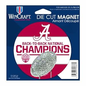 NCAA 2013 National Champions Alabama 4/6 Die Cut Magnet