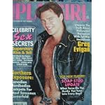 Playgirl Magazine January 1995: Greg Evigan COVER; Celebrity Sex Secretskiss and tell all! book cover