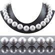 Single Strand 18 Inch 14MM White Shell Pearl Necklace