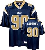 Adam Carriker Jersey: Reebok Navy Replica #90 St. Louis Rams Jersey