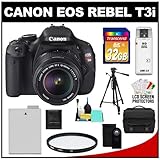 Canon EOS Rebel T3i 18.0 MP Digital SLR Camera Body & EF-S 18-135mm IS Lens ....