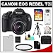 Canon EOS Rebel T3i 18.0 MP Digital SLR Camera Body & EF-S 18-135mm IS Lens with 32GB Card + Battery + Case + Filter + Remote + Tripod + Cleaning & Accessory Kit