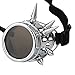Leegoal(TM) Vintage Steampunk Goggles Spiked Gothic Welding Cyber Punk Gothic Cosplay Glasses (Silver)