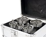 life_mart アルミ製アタッシュケース入り　ステンレス用 超硬 ホールソー (5本セット)