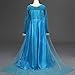 Moon Kitty Girls Snow Queen Elsa Party Dress Costume Princess Cosplay Dress Up