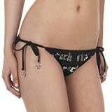 Xhilaration  Rock Star Tie Swim Bottoms - Black