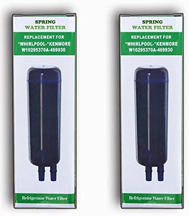 (2-Pack) Spring Refrigerator Water Filter Replacement Compatible to Whirlpool W10295370A, Filter1, EDR1RXD1/ Kenmore 46-9930