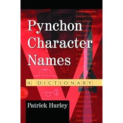Pynchon Character Names: A Dictionary