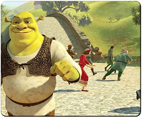 Mouse Pads,Black Buttom With Natural rubber,Precision Fabric,Designed With Hot And Popular Images For The Mouse Pads_Shrek Forever After Movie A2
