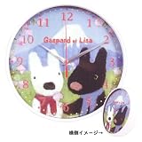リサ＆ガスパール メタルウォールクロック WC06231LG 掛け時計の画像