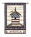Americana Birdhouse Garden Flag