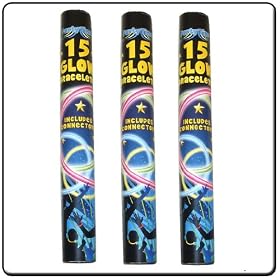 Pack of 45 Glow Sticks with Connectors - make Bracelets, Necklaces and lots more
