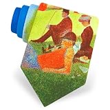 Sunday in the Park by Eagles Wings blue polyester ties