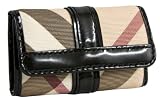 Burberry Coated Canvas Black Leather Key Case 3338613