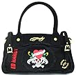 Ed Hardy Francesca Large Black Satchel Handbag