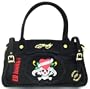 Ed Hardy Francesca Large Black Satchel Handbag