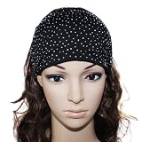 Sparkling Rhinestone and Dots Wide Elastic Cotton Headband - Various Colors
