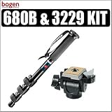 Bogen Manfrotto 680B Monopod & 234RC/3229 3D Swivel Tilt QR Head