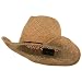 51hB4ZDa GL. AA75  Raffia Cowboy Straw Hats Natural W35S13B