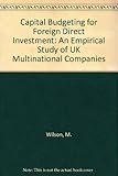 Capital budgeting for foreign direct investment